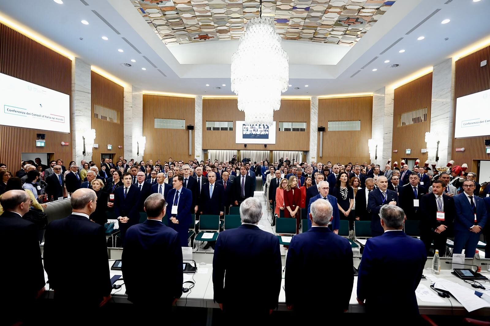La Sala delle Conferenze Internazionali del Ministero degli Esteri durante la Conferenza dei Consoli d’Italia nel Mondo