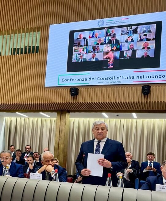 Il Ministro Antonio Tajani interviene alla Conferenza dei Consoli d’Italia nel Mondo